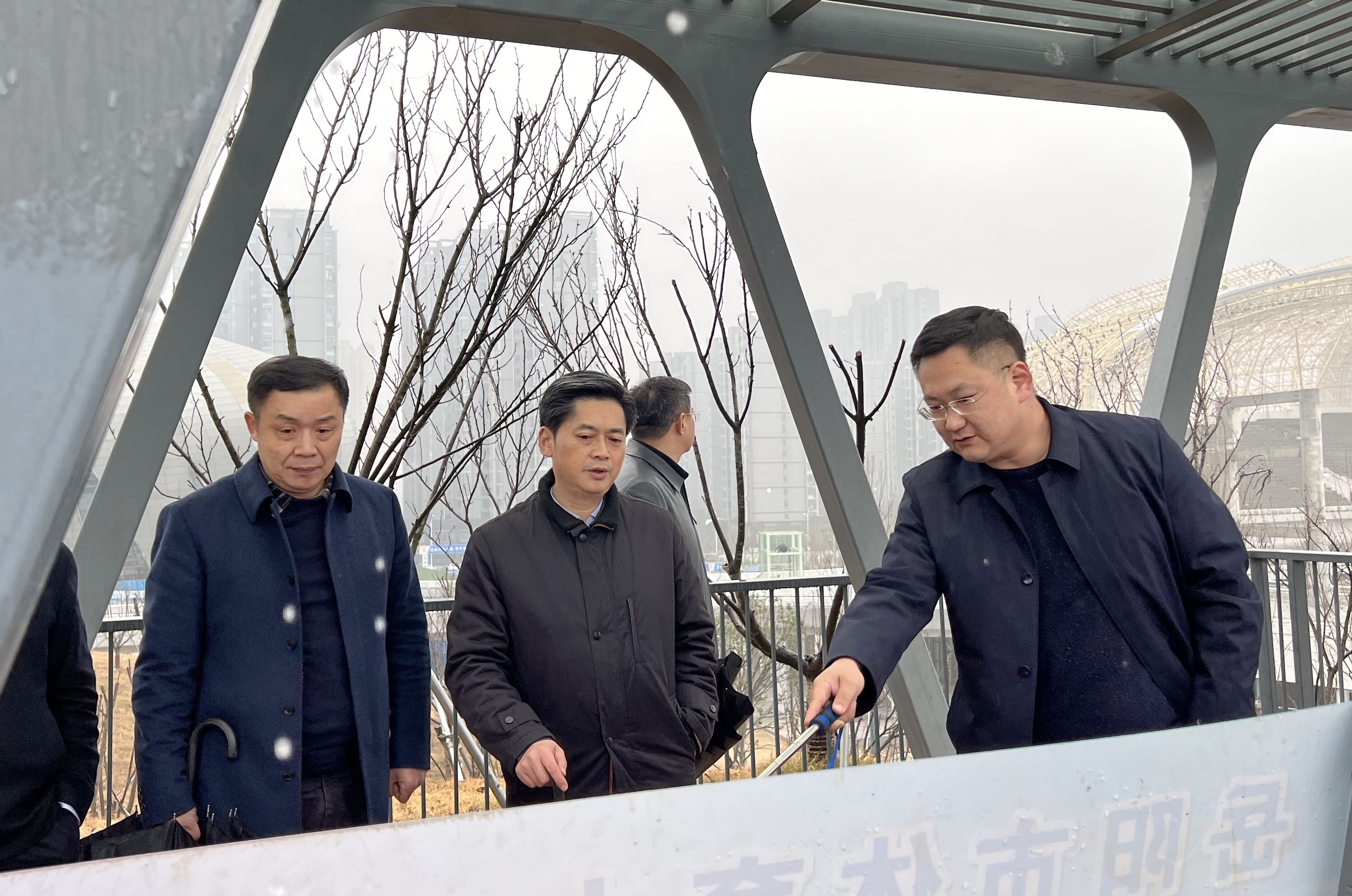 1月24日下午，趙岳平率隊(duì)調(diào)研省運(yùn)會(huì)場(chǎng)館建設(shè)工作.jpg