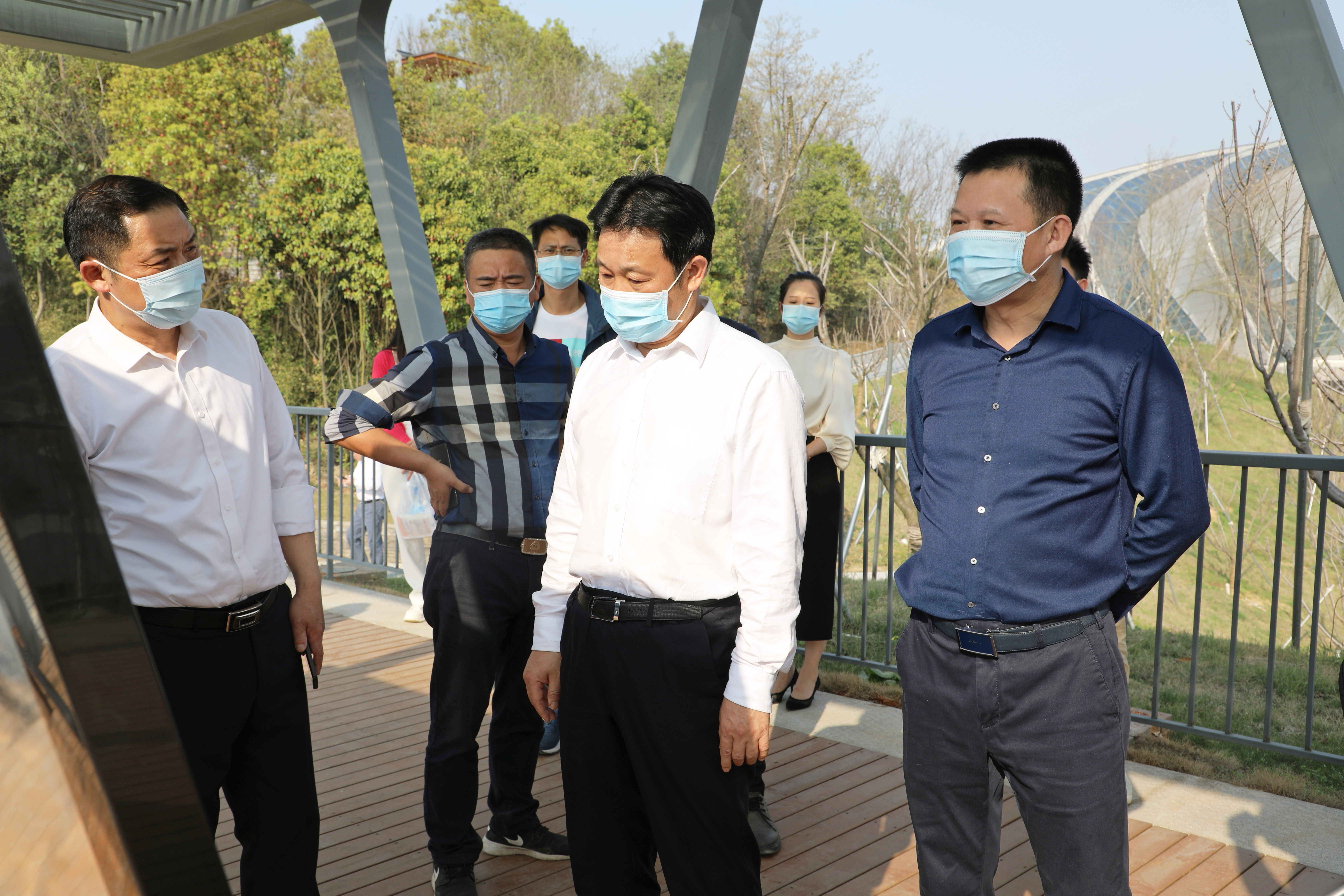 3月15日，市委副書記、湖南省第十四屆運(yùn)動(dòng)會(huì)，第十一屆殘疾人運(yùn)動(dòng)會(huì)岳陽市籌備委員會(huì)執(zhí)行主任李摯調(diào)研第十四屆省運(yùn)會(huì)部分場(chǎng)館建設(shè)項(xiàng)目。.jpg